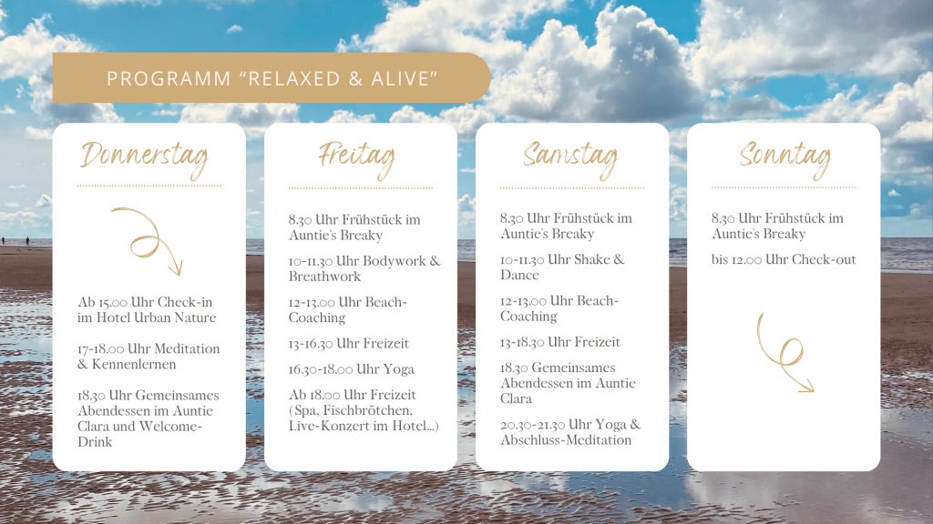 Programm "Relaxed & Alive"